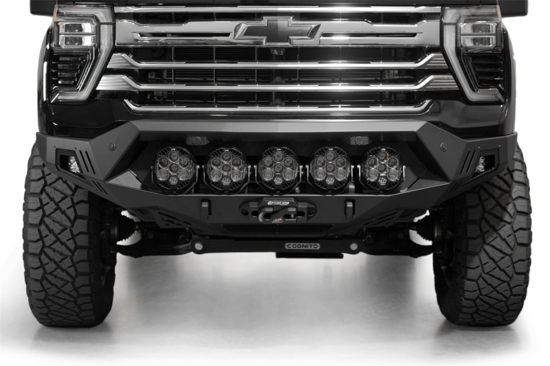 Chevrolet Silverado 2500 Front Bumper - Addictive Desert Designs - Bomber HD - Hammer Black - `24-`27